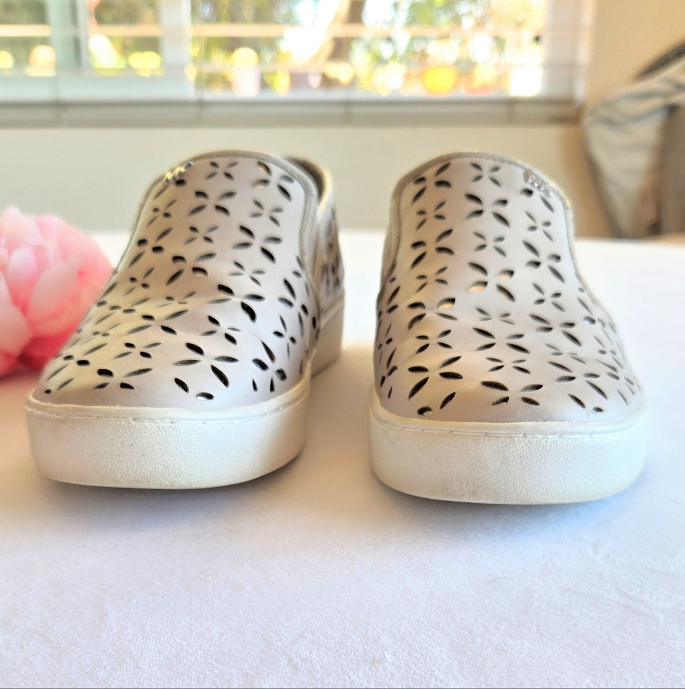 MICHAEL Michael Kors MK Leather Signature Keaton Slip On Sneakers 10M - Picture 4 of 10